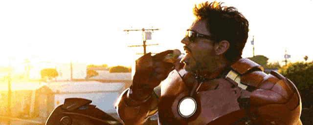 Tony Stark in the Iron Man suit